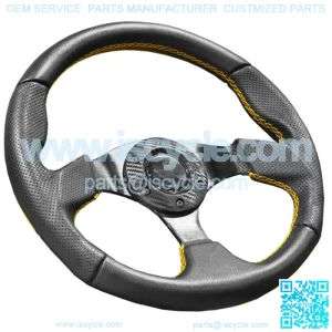 Yellow 13" Golf Cart Steering Wheel
