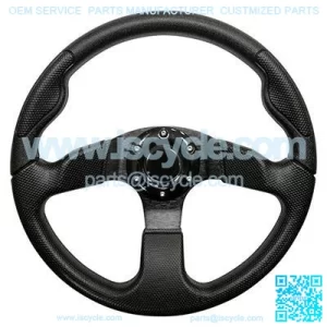 Golf Cart Steering Wheel Black With Black Spokes Formula GT 13 Inch
