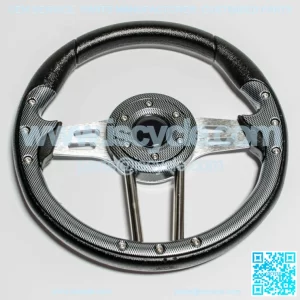Carbon Fiber Volt Golf Cart Steering Wheel 13 Inch for EZGO, Club Car and Yamaha