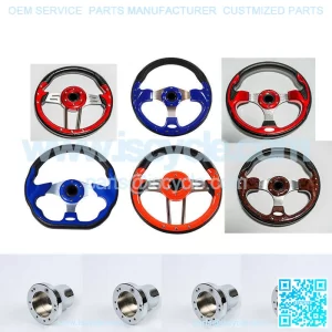 Golf Cart Steering Wheel Multiple Colors Or Hub Adapter EZGO Club Car Yamaha