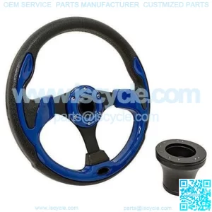 Yamaha G16-Drive2 Golf Cart Rally Steering Wheel Kit - 12.5"