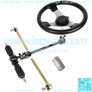 300mm Steering Wheel Tie Rod Rack Adjustable Shaft Assembly Compatible With Go Kart ATV?UTV 110CC 125CC 140CC 150CC Engines
