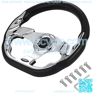 13 Inch Golf Cart Accessories Steering Wheel Carbon Fiber For Golf Cart Club Car DS & Precedent, EZGO TXT/RXV Yamaha