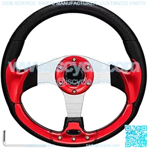 Golf Cart Steering Wheel for EZGO TXT/RXV Club Car DS/Precedent Yamaha G16-G29/Drive