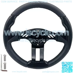 12.5 Inch Golf Cart Steering Wheel Carbon Fiber For Golf Cart Club Car DS & Precedent, EZGO TXT/RXV Yamaha Boat Steering Wheel