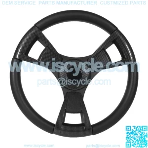 Italia Model 13 Carbon Fiber Golf Cart Steering Wheel For Club Car DS