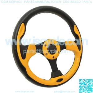 Club Car Precedent (04-Up) Golf Cart Rally Steering Wheel & Adapter Kit 12.5 in