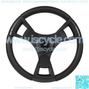 Italia Model 13 Carbon Fiber Golf Cart Steering Wheel For EZGO Golf Carts