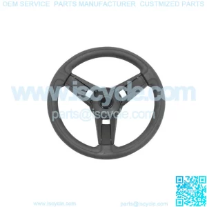 Italia Giazza Black Golf Cart Steering Wheel For EZGO