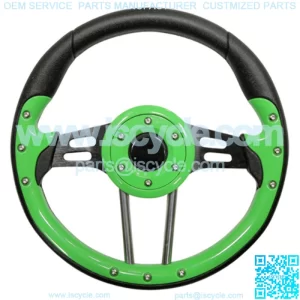 Aviator 4 Golf Cart Steering Wheel (Lime Green)