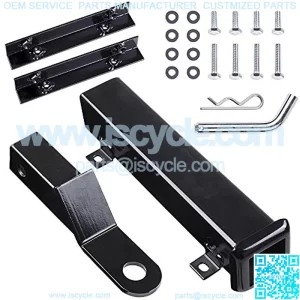 Universal Golf Cart Rear Seat Trailer Hitch with Receiver for Step on Back of Golf Cart
