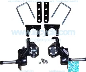 3" Spindle Lift Kit w/ 4 Wheel Mechanical Brakes for Club Car DS