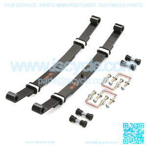 EZGO TXT 1995-2013 Rear Heavy Duty 3-Leaf Springs Kit w/Bushings & Sleeves