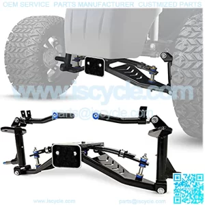 EZGO RXV Golf Cart Lift Kit ?C For Electric (2008-2015) and Gas (2008-2013.5) Golf Carts ?C Kingzilla 6 Inch A-Arm Kingpin Lift Kit - Wheel and Tires Combo Parts - Golf Cart Accessories for Golf Cars
