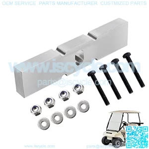 Golf Cart Low Pro Front End 1 inch Lift Block Kit Fits for Club Car DS Gas & Electric Models(Not for Precedent)