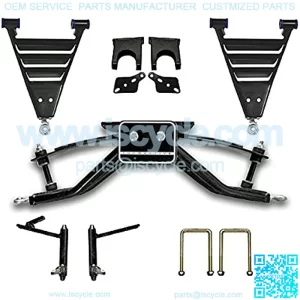 6" A-Arm Heavy Duty Lift Kit for Club Car DS Golf Carts 2004.5-2014 (with Plastic Dust Covers)