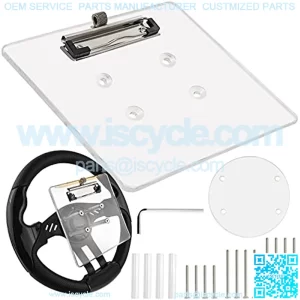 Golf Cart Steering Wheel Scorecard Holder with Pencil Holder & Clip Fit for Club Car DS & Precedent EZGO TXT & RXV Yamaha Golf Carts