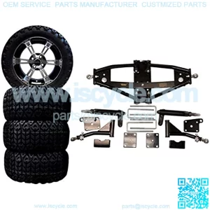 3G 6" Deluxe Lift Kit Combo with 14" Colossus for Club Car Precedent Golf Carts