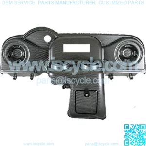 Golf Cart Radio Console Carbon Fiber Dash for EZGO RXV 2008 and Up