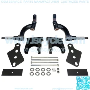 6" Drop Spindle Golf Cart Lift Kit for Club Car Precedent Gas/Elec 2004-Up