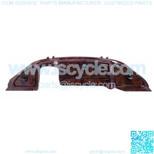 Club Car Precedent (08.5+) Golf Cart Woodgrain Dash Cover with Locking Doors