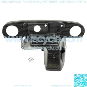 EZGO TXT (14-Up) Golf Cart Pre Cut Dash for Audio Systems in Greywood Finish