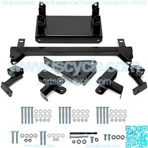 4" Block Lift Kit Compatible with Yamaha Golf Cart G29 Drive Model New Heavy Duty Steel Hard Black