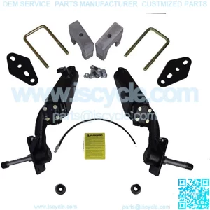 Club Car Carryall Utility Golf Cart Lift Kit | 6 Inch Spindle Lift | Compatible with Carryall, Turf, and DS Models with Factory 4-Wheel Mechanical Brakes