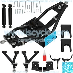 Front 6" Double A-Arm Lift Kit for EZGO RXV Golf Carts Electric 2008-Up, Best for EZGO Lift Kit Strength Steel