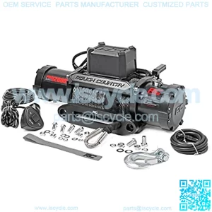 12,000 LB PRO Series Electric Winch | 85 FT Synthetic Rope Fairlead | Clevis Hook | 12FT Remote |PRO12000S