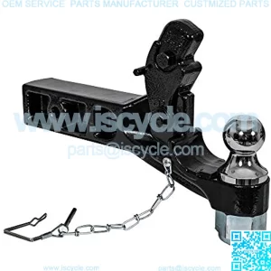 10 Ton Combination Hitch - 2-1/2 Inch Receiver, 2 Inch Ball