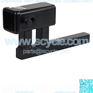 Trailer Hitch Extender Adapter, 2" Receiver, 4-1/4 inch Rise/Drop, 1-1/4 inch Solid Shank, 8-5/8" Extension