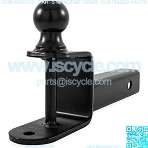 ATV/UTV 9" Extended Length Ball Mount, 2-Inch Ball, 2-Inch Shank | Includes (1) Multi-Hitch, (1) 5/8-inch Hitch Pin & (1) Bridge Pin (66081)