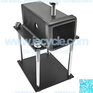 RV Bumper Bike Rack Cargo Carrier Hitch Receiver Adapter for 4 inch to 4.5 inch Beams 2 Inch Receiver Opening