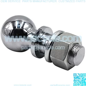 50mm Chrome Trailer Hitch Ball 5000lbs Universal Connector Trailer Parts Coupling Bumper Hitch Pin