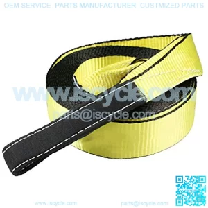Recovery Tow Strap Polyester Recovery Strap 2" x20ft 20,000 LBS, Off Road Towing Rope, Tree Saver, Winch Strap, Protective Sleeves