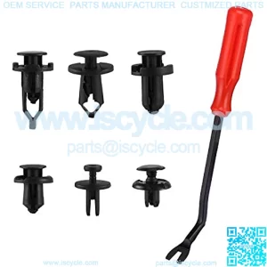 120pcs Retainer Clips Push Type Retainers 6.3mm 8mm 9mm 10mm Expansion Screws Replacement Kit Bumper Push Rivet Clips with Remover Tool fit for GMC Ford Toyota Honda Chrysler Acura