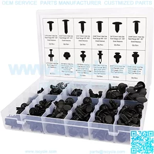 SunplusTrade 240 Pcs Push Type Retainer Clips for Toyota GM Ford Honda Acura Chrysler with Plastic Storage Case