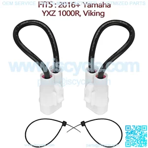 Seat Belt Bypass Compatible with 2016+ Yamaha YXZ 1000R, Viking, Wolverine Side by Side Override Seat Belt Harness Jumper Plug Clips