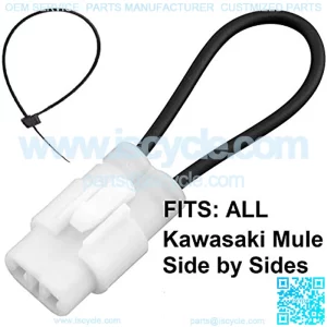 Seat Belt Bypass FITS: ALL Kawasaki MULE Side by Sides, ALL YEARS and MODELS Harness Override Switch Connector Jumper Plug Clip Accessories Over Ride By-Pass PRO SX FX DX FXT 4000 4010 DXT TRANS Etc.