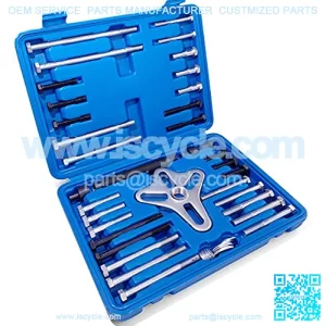 46pcs Harmonic Balancer Puller Set, Steering Wheel - Flywheel -Crankshaft Pulley Puller