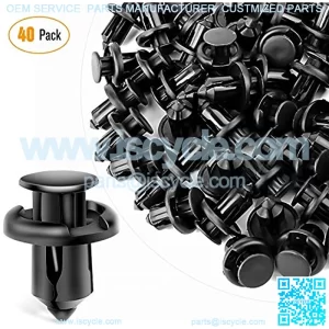 GRC-08 Honda and Acura Fender Clips-91503-SZ3-003 40 Pcs Fastener Rivet Clips Nylon Bumper Automotive Furniture Assembly Expansion Screws Kit Auto Body 10mm-40PCS