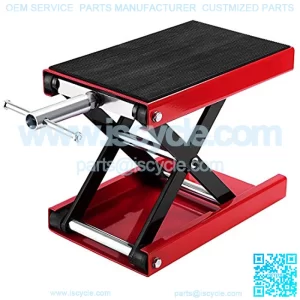 Steel Motorcycle ATV Wide Deck Scissor Lift Jack Crank Hoist Stand 1100 lbs