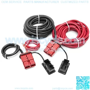 24 FT Quick Disconnect Winch Power Cable | Any Standard Size Winch | RS108, Black