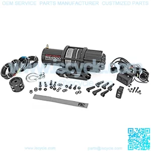4,500 LB UTV/ATV Electric Winch | 50 FT 1/4" Synthetic Rope | 1.4 HP | Fairlead | Clevis Hook | RS4500S