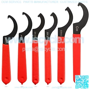 6 Pieces Spanner Wrench Set Adjustable Coilover Wrench Spanners Hook Wrenches Tools Coilover Wrench Steel Spanner for Suspension System and Shock Adjustments