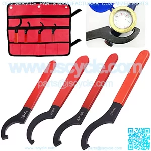 4Pcs Coilover Wrench Shock Spanner Wrench Set Universal Shock Tool Adjustment Tool for Suspension System and Shock Adjustments