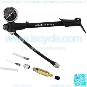 300 psi Air Shock Fork Pump with Rubber Handle Nitrogen Needle Fill Tools Kit Compatible with ATV UTV Motorcycle,Road Classic EFI FLHRCI,Street Glide FLHX,Road Glide