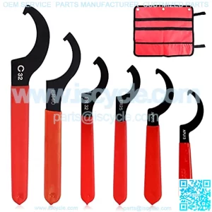 Heavy Duty Carbon Steel Coilover Adjustment Spanner Universal Coilover Shock Adjustment Spanner Tool Set for Suspension System and Shock Adjustments (6PCS)