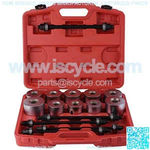 27 Pcs Universal Press & Pull Sleeve Kit Bush Bearing Removal Insertion Tool Set